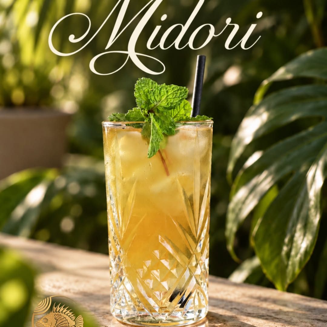 Cocktail Midori à la menthe fraîche